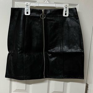 Leather skirt